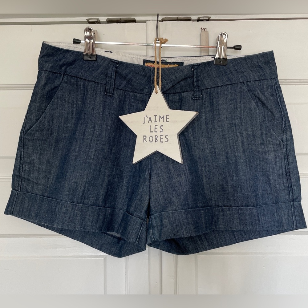 DEAR JOHN Dark Blue Jean Shorts